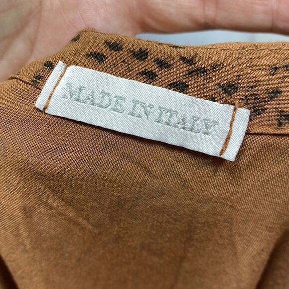 Snake Print Belted Midi Dress Medium - Picture 2 of 7